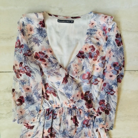Abercrombie & Fitch Floral Ruffely Dress - Picture 6 of 8